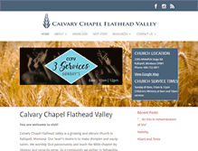 Tablet Screenshot of calvaryflathead.org